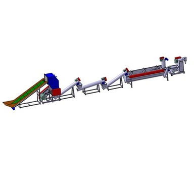 Plastikinių butelių perdirbimo linija